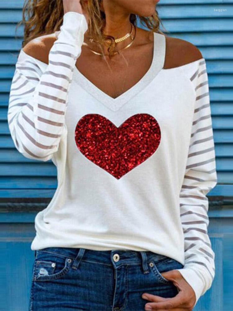 Women' Blouses Casual Women V Neck Heart Print Shirts Elegant Hollow Out Halter Pullover Tops Sexy Striped Patchwork Long Sleeve Blusas, 01 white
Women' Blouses Casual Women V Neck Heart Print Shirts Elegant Hollow Out Halter Pullover Tops Sexy Striped Patchwork Long Sleeve Blusas, 01 white