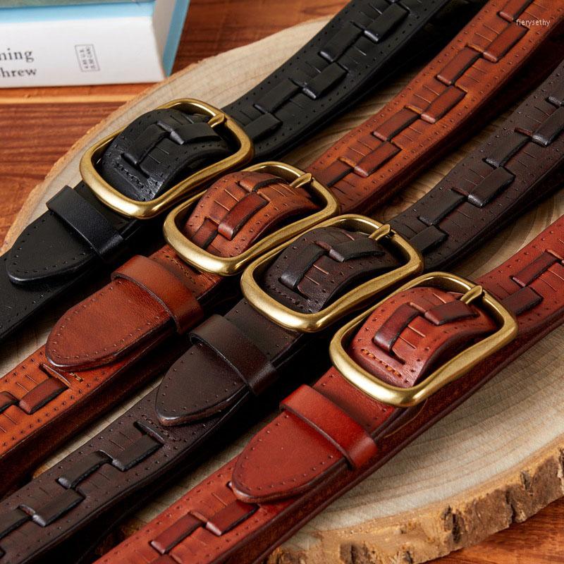 Belts Woven Belt Male Leather Copper Pin Buckle Full Cowhide Youth Retro Handmade For Men, Black
Belts Woven Belt Male Leather Copper Pin Buckle Full Cowhide Youth Retro Handmade For Men, Black