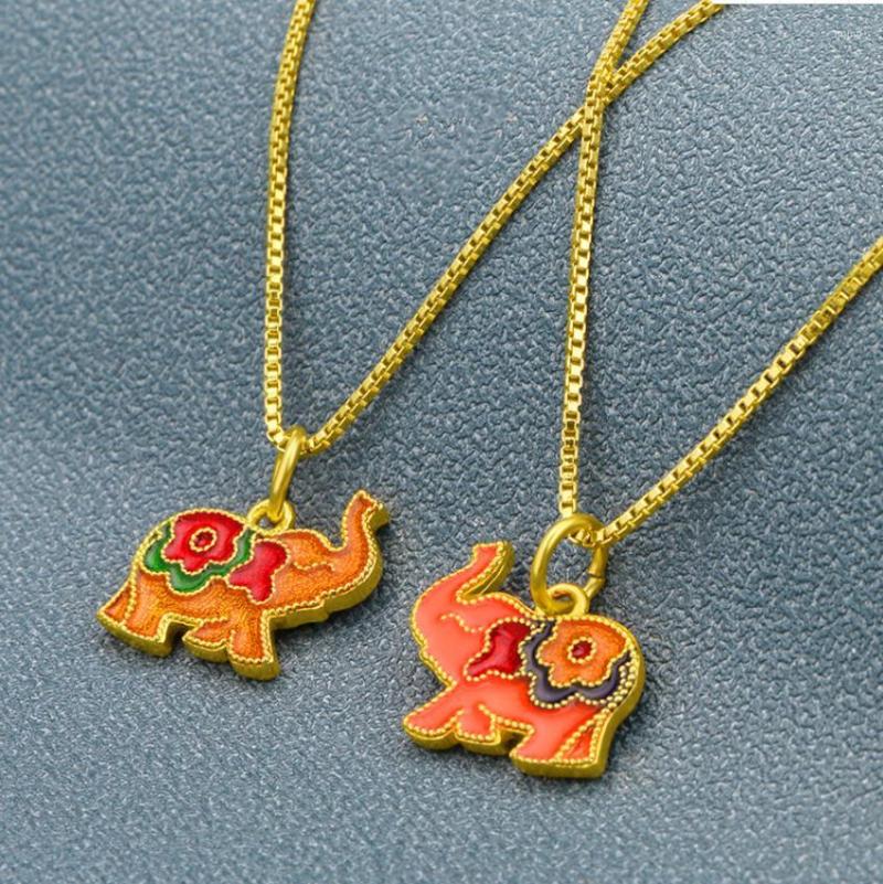 Pendant Necklaces Hi 2pcs Classic Unisex 3D 24K Gold Elephant Necklace For Female Party Jewelry With Box Chain Birthday Gift Cute Animal
Pendant Necklaces Hi 2pcs Classic Unisex 3D 24K Gold Elephant Necklace For Female Party Jewelry With Box Chain Birthday Gift Cute Animal
