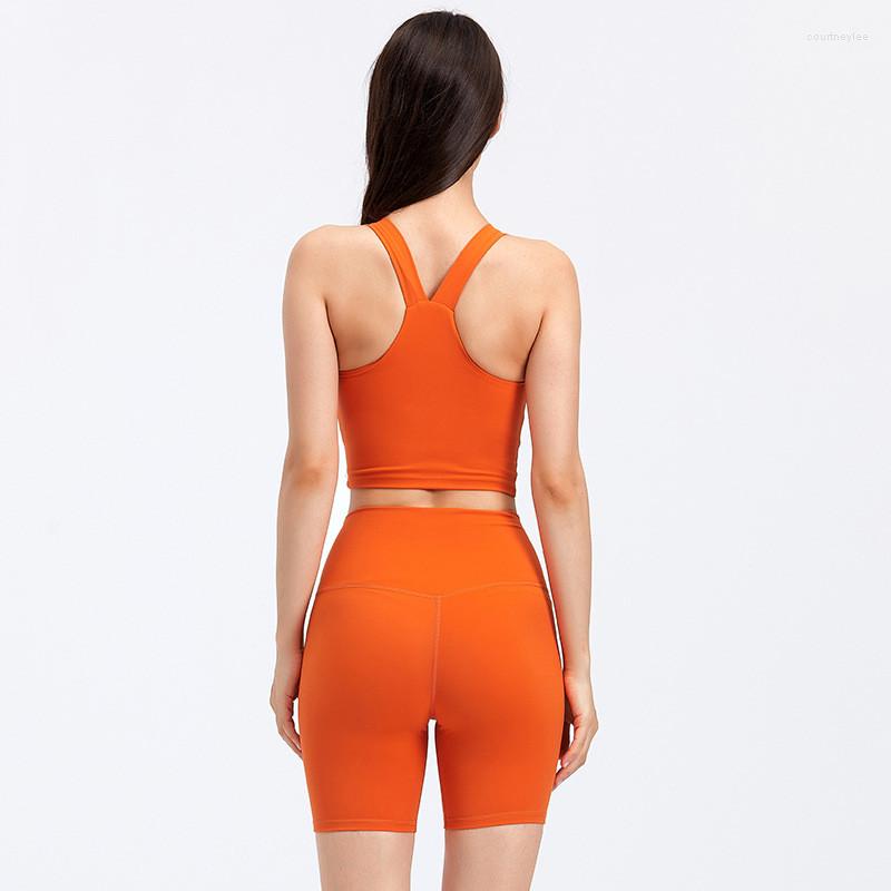 Active Sets Super Stretch Women Sports Suit High Waist Shorts 2pcs Female Sexy Cross Fitness Bra Tight Legging Yoga Set Gym Tracksuit, Orange
Active Sets Super Stretch Women Sports Suit High Waist Shorts 2pcs Female Sexy Cross Fitness Bra Tight Legging Yoga Set Gym Tracksuit, Orange