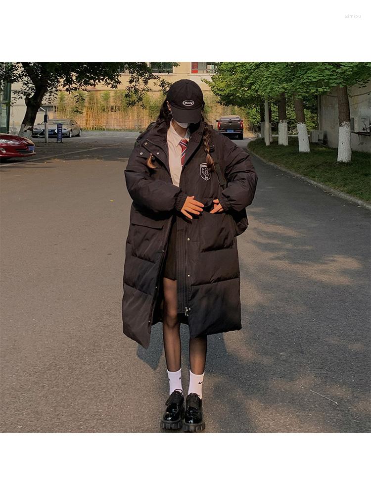 Women' Trench Coats Women' Black Fashion Hooded Over-the-Knee Warm Padded Coat Simple Casual Mid-Length Ladies Down Jacket Winter
Women' Trench Coats Women' Black Fashion Hooded Over-the-Knee Warm Padded Coat Simple Casual Mid-Length Ladies Down Jacket Winter