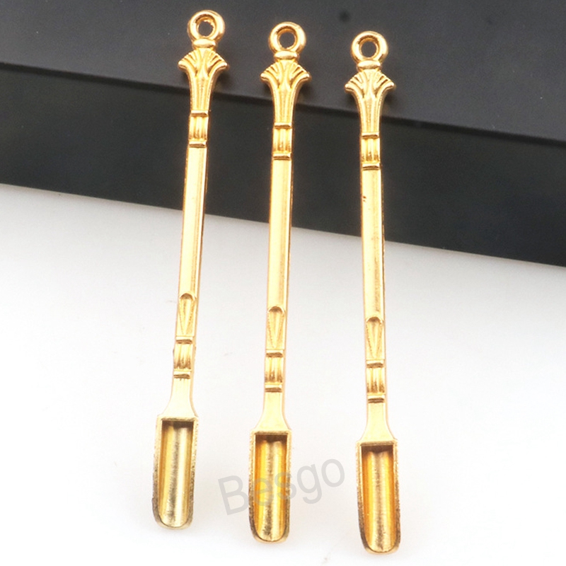Metal Mini Shovel Spoon Portable Vintage Mini Tobacco Powder Scoop Hookah Smoking Powders Spoons Multiple Uses Hanging Scoops BH787257453