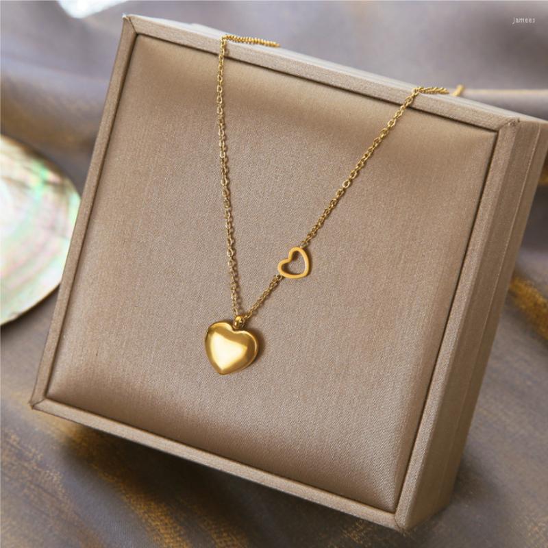 Pendant Necklaces 316L Stainless Steel Fashion Fine Jewelry Minimalism Lovers Heart Love Charms Chain Choker & Pendants For Women
Pendant Necklaces 316L Stainless Steel Fashion Fine Jewelry Minimalism Lovers Heart Love Charms Chain Choker & Pendants For Women