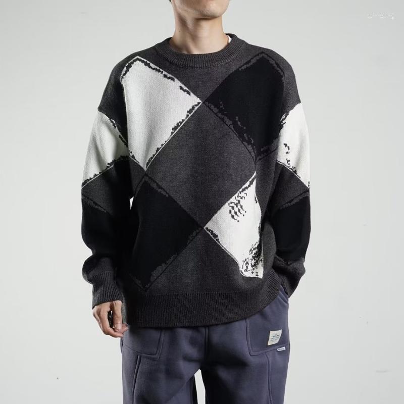 Men's Sweaters Autumn And Winter Hong Kong Style Personality Handsome Contrast Color Plaid Sweater Men's Fashion Casual Straight Knitted, Black
Men's Sweaters Autumn And Winter Hong Kong Style Personality Handsome Contrast Color Plaid Sweater Men's Fashion Casual Straight Knitted, Black