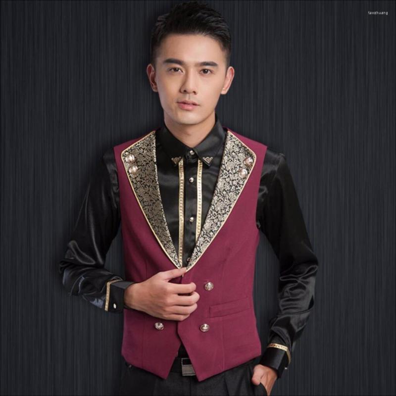 Men' Vests -4xl Ktv Work Wear Men Autumn Night Club Waitress Vest Wedding Host Clothing Hairstylist Nightclub Top Waistcoat Costumes
Men' Vests -4xl Ktv Work Wear Men Autumn Night Club Waitress Vest Wedding Host Clothing Hairstylist Nightclub Top Waistcoat Costumes