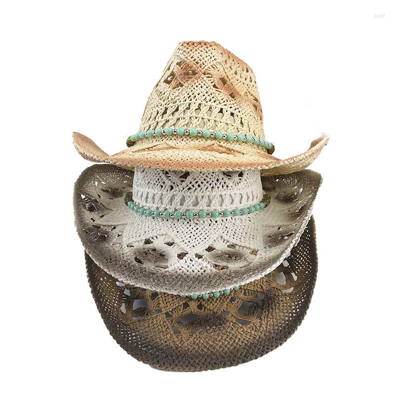 Berets Breathable Straw Cowboy Hat With Turquoise Hatband Authentic Western Sombrero Unisex Summer Beach Party Shapeable Cowgirl Cap, White
Berets Breathable Straw Cowboy Hat With Turquoise Hatband Authentic Western Sombrero Unisex Summer Beach Party Shapeable Cowgirl Cap, White