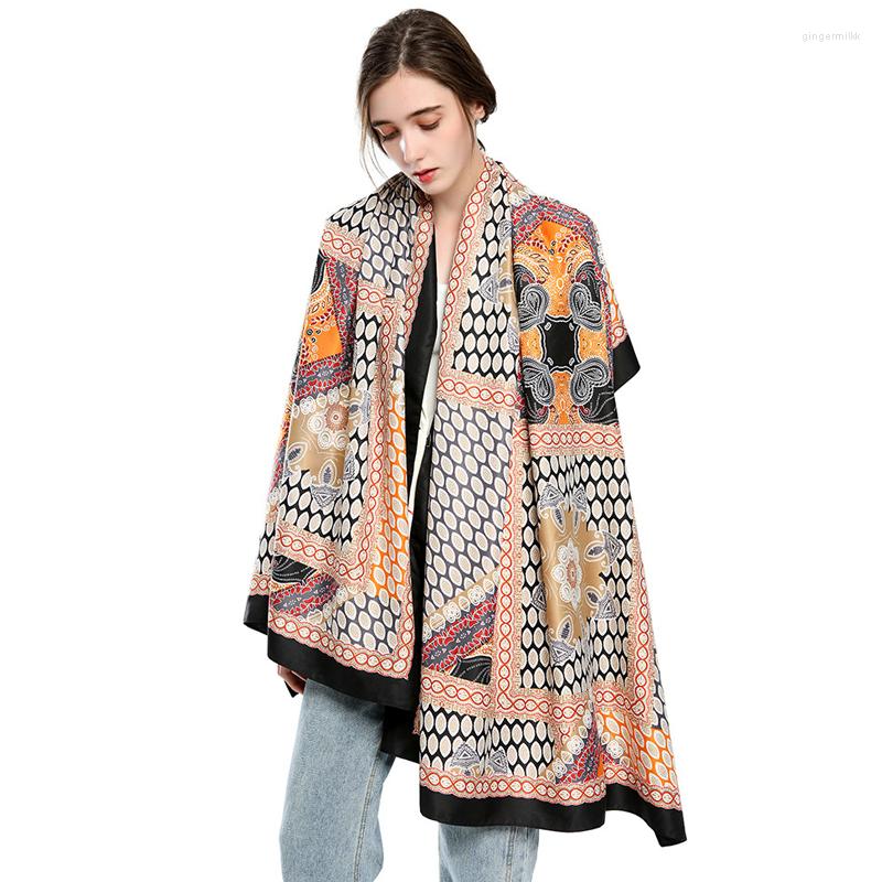 Scarves CHENKIO Large Scarf For Women Satin Hair Silk Shawls Wraps Sunscreen Lightweight Luxury And
Scarves CHENKIO Large Scarf For Women Satin Hair Silk Shawls Wraps Sunscreen Lightweight Luxury And