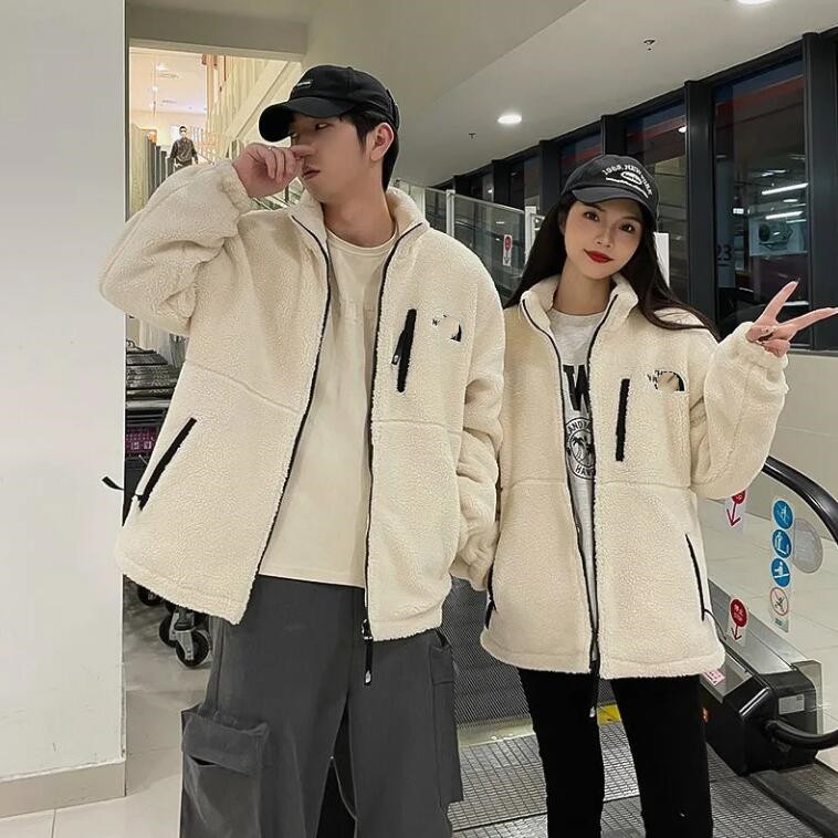 winter jackets for women men white black Cashmere jacket zipper stand collar Solid color women's coat
winter jackets for women men white black Cashmere jacket zipper stand collar Solid color women's coat