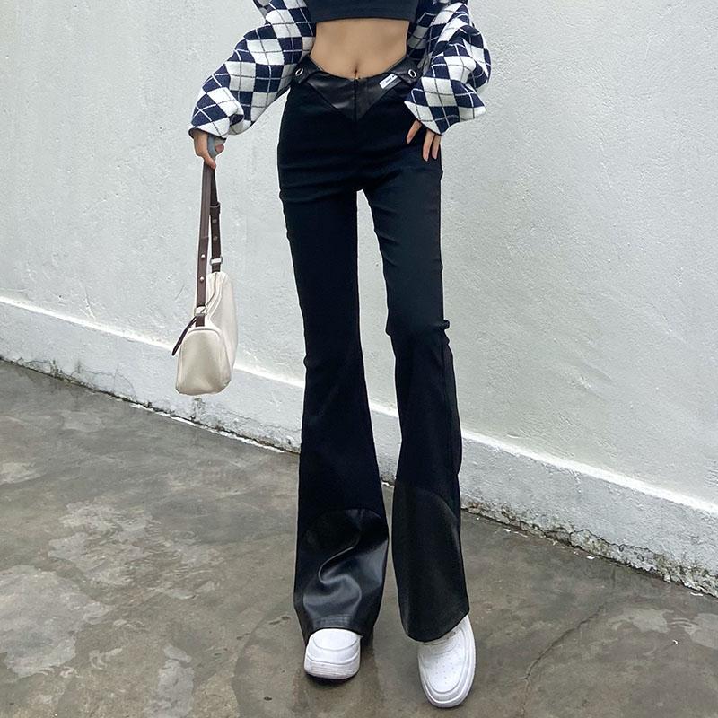 Women' Pants Spring Autumn Girl Harajuku Black Irregular Streetwear High Waist Casual Fashion Hip Hop Female Trouser 
Women' Pants Spring Autumn Girl Harajuku Black Irregular Streetwear High Waist Casual Fashion Hip Hop Female Trouser