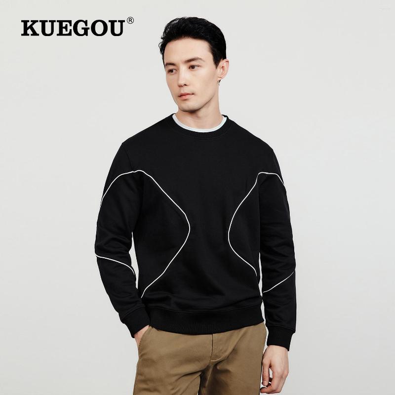 Men's Hoodies KUEGOU 2022 Autumn Winter Geometric Line Men Jogger Sweatshirts Fashion Black High Quality Top Plus Size 60096
Men's Hoodies KUEGOU 2022 Autumn Winter Geometric Line Men Jogger Sweatshirts Fashion Black High Quality Top Plus Size 60096
