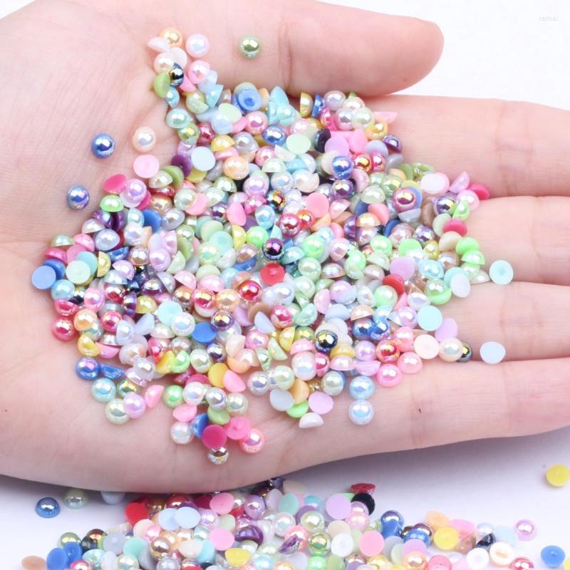 Nail Art Decorations 4mm 10000pcs AB Colors Half Round Resin Pearls Flatback Imitation Craft Glue On Beads DIY Nails Jewelry Making
Nail Art Decorations 4mm 10000pcs AB Colors Half Round Resin Pearls Flatback Imitation Craft Glue On Beads DIY Nails Jewelry Making
