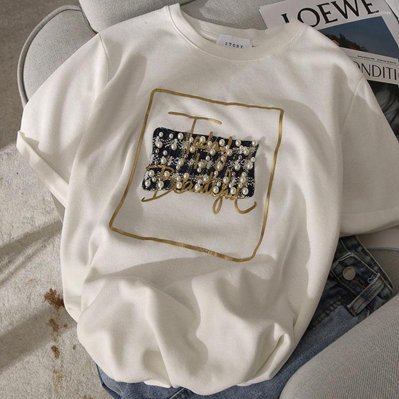 Women' T Shirts Female Bead Letter Print T-shirts Women Cotton Tees For Summer Lady Fashion 4XL Tops, Black
Women' T Shirts Female Bead Letter Print T-shirts Women Cotton Tees For Summer Lady Fashion 4XL Tops, Black