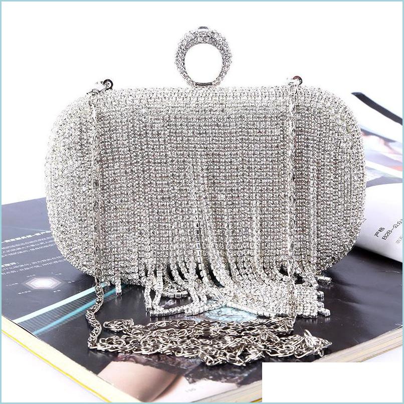 Handbags Purses New Rhinestones Women Clutch Bags Diamonds Tassels Finger Ring Evening Crystal Wedding Bridal Handbags Purse Drop Dh4Yc
Handbags Purses New Rhinestones Women Clutch Bags Diamonds Tassels Finger Ring Evening Crystal Wedding Bridal Handbags Purse Drop Dh4Yc