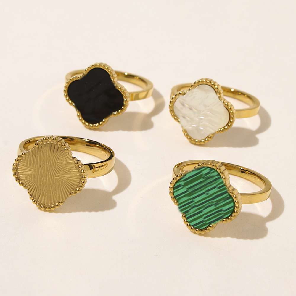 Designer Ring Women four Clover Rings Wedding Ring Couple Gift Woman Engagement Party Loves Fashion Luxury van
Designer Ring Women four Clover Rings Wedding Ring Couple Gift Woman Engagement Party Loves Fashion Luxury van
