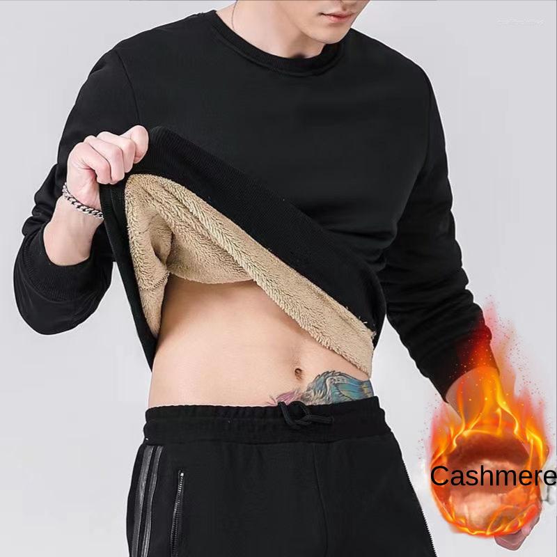 Men's Hoodies Autumn Winter Men's Sweatshirts Fleece Thick Solid Color Bunched Sleeves Cold-proof Warm Clothes O-neck Loose Hoodless Top, Black
Men's Hoodies Autumn Winter Men's Sweatshirts Fleece Thick Solid Color Bunched Sleeves Cold-proof Warm Clothes O-neck Loose Hoodless Top, Black