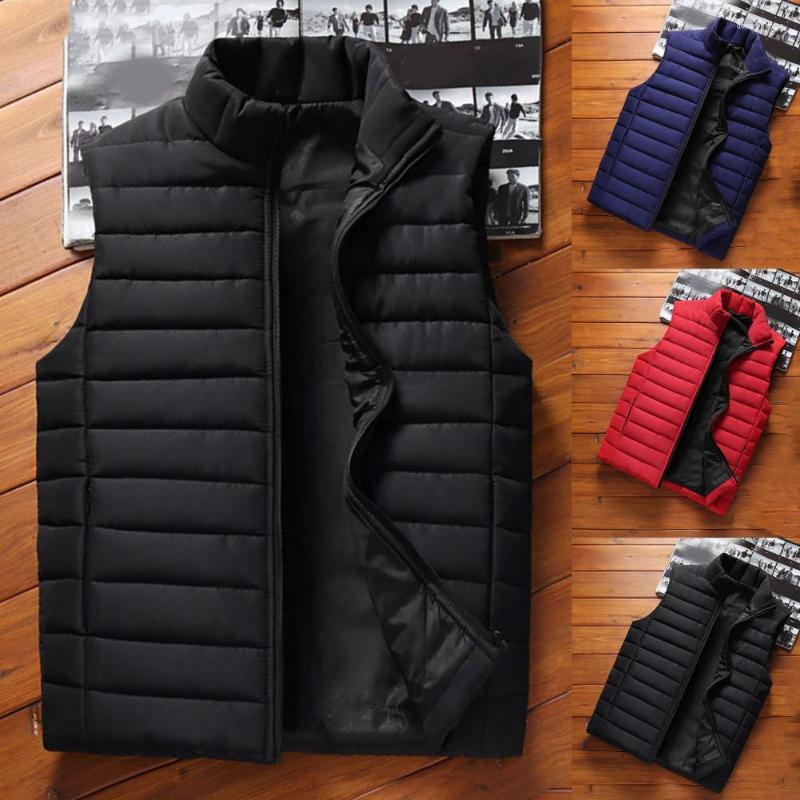 Men's Vests Wear Resistant Lightweight Thicken Sleeveless Padded Coat All Match Vest For Travel, Red
Men's Vests Wear Resistant Lightweight Thicken Sleeveless Padded Coat All Match Vest For Travel, Red