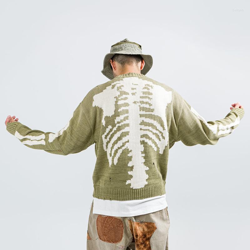 Women's Sweaters Men Hip Hop Streetwear Skeleton Skull Loose Knit Sweater Harajuku Pullover Long Sleeve Retro Long-sleeved, M5296-green
Women's Sweaters Men Hip Hop Streetwear Skeleton Skull Loose Knit Sweater Harajuku Pullover Long Sleeve Retro Long-sleeved, M5296-green