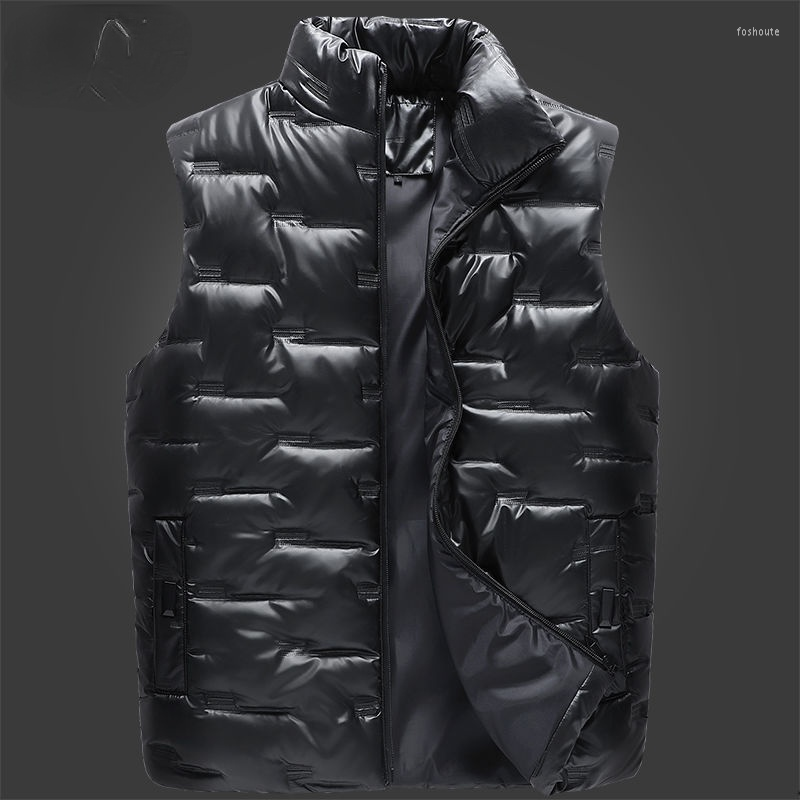 Men's Vests 2022 Thicken Vest Men Autumn Winter Sleeveless Warm Cotton-Padded Stand Collar Solid Color Waistcoat 5XL Y642
Men's Vests 2022 Thicken Vest Men Autumn Winter Sleeveless Warm Cotton-Padded Stand Collar Solid Color Waistcoat 5XL Y642