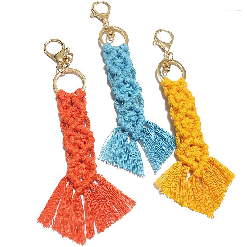 Keychains Macrame Hand-Woven Tassel Key Chain Bohemian Handbag Pendant Holiday Seaside Long Chains Fringed Pendants Accessories
Keychains Macrame Hand-Woven Tassel Key Chain Bohemian Handbag Pendant Holiday Seaside Long Chains Fringed Pendants Accessories