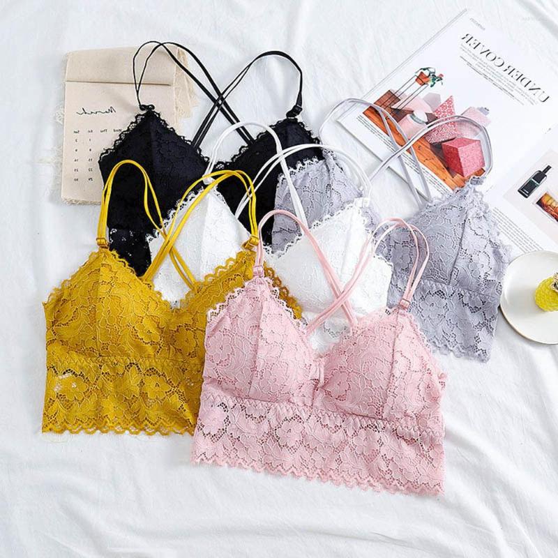 Women's Tanks Women Bras Pad Push Up Wireless Lace Bra Top Sexy Bralette Fitness Underwear Flower Pattern Lingerie Full Cup, Black
Women's Tanks Women Bras Pad Push Up Wireless Lace Bra Top Sexy Bralette Fitness Underwear Flower Pattern Lingerie Full Cup, Black