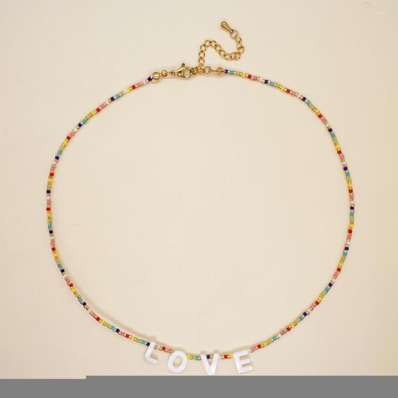 Choker Go2Boho Boho For Women Jewelry Rainbow Shell LOVE Pendant Necklaces Seed Beads Collar Femme
Choker Go2Boho Boho For Women Jewelry Rainbow Shell LOVE Pendant Necklaces Seed Beads Collar Femme