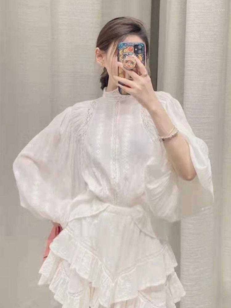 Women' Blouses 2022 Spring And Summer Lace-trimmed Embroidered Lantern Sleeves Small Turtleneck Cotton Women Top, Skirt yellow
Women' Blouses 2022 Spring And Summer Lace-trimmed Embroidered Lantern Sleeves Small Turtleneck Cotton Women Top, Skirt yellow
