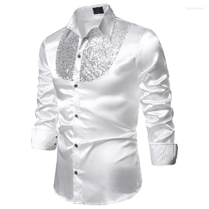 Men' Casual Shirts Men' Sequins Nightclub Host Long Sleeve Turn-Down Collar Tops Evening Party Button-Down Slim Fit Prom Costumes, Gold
Men' Casual Shirts Men' Sequins Nightclub Host Long Sleeve Turn-Down Collar Tops Evening Party Button-Down Slim Fit Prom Costumes, Gold