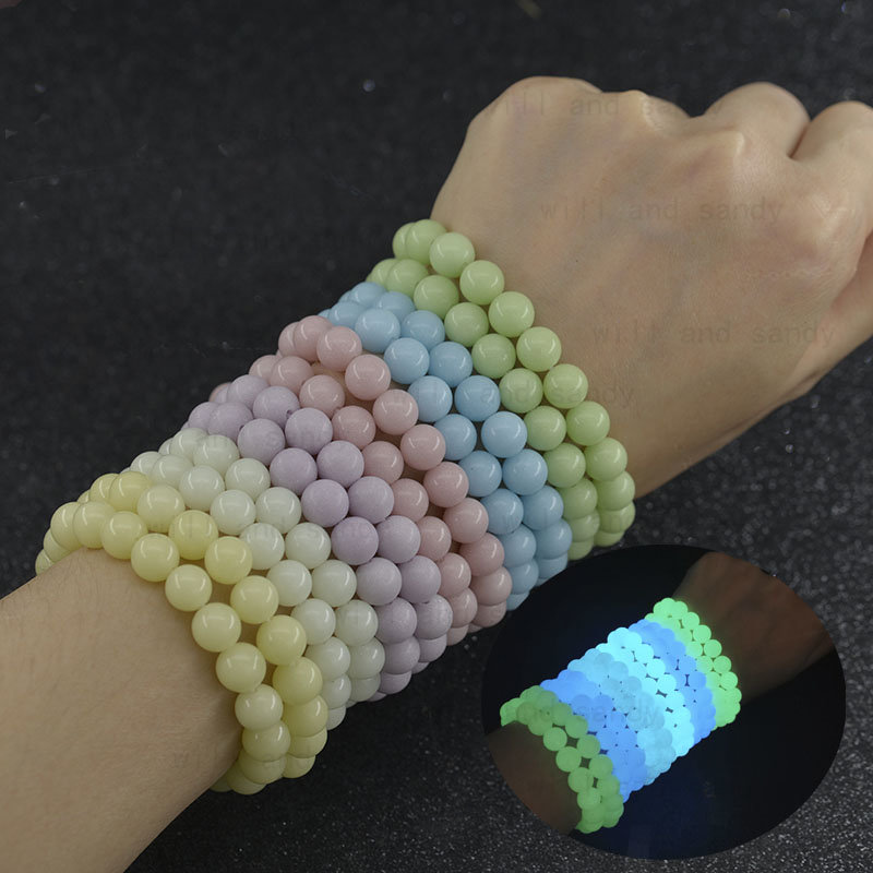 Glow In The Dark Luminous Stone Beaded Strand Bracelets Multi Color Fluorescent Bracelet for Women Men Fashion Jewelry
Glow In The Dark Luminous Stone Beaded Strand Bracelets Multi Color Fluorescent Bracelet for Women Men Fashion Jewelry