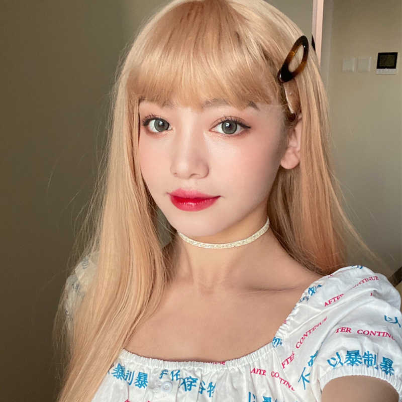 Hair Lace Wigs Net Red Grass Wig Female Straight Harajuku Wind Beige Long Hair Air Bangs Temperament Face Trimming Head Set Style, Black
Hair Lace Wigs Net Red Grass Wig Female Straight Harajuku Wind Beige Long Hair Air Bangs Temperament Face Trimming Head Set Style, Black