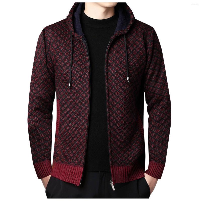 Men's Sweaters Winter Mens Coat Autumn And Solid Colour Hooded Zipper Warm Cardigan Knitted Simple L, Red
Men's Sweaters Winter Mens Coat Autumn And Solid Colour Hooded Zipper Warm Cardigan Knitted Simple L, Red