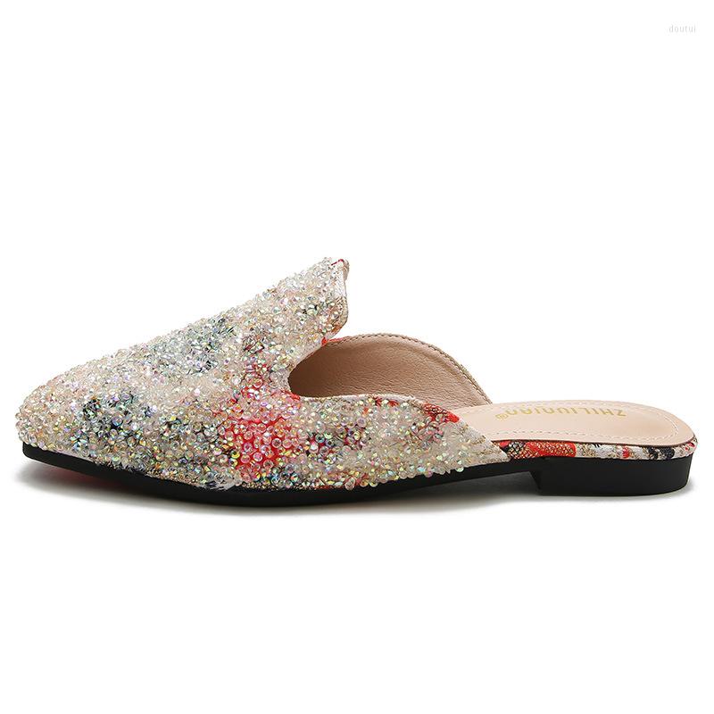 Slippers 2022 Classic Glitter Mules Woman Red/Green Sequins Shoes Low Heels Sandals Femmes Cover Toe Slides Pantufa Flipflops, Black
Slippers 2022 Classic Glitter Mules Woman Red/Green Sequins Shoes Low Heels Sandals Femmes Cover Toe Slides Pantufa Flipflops, Black