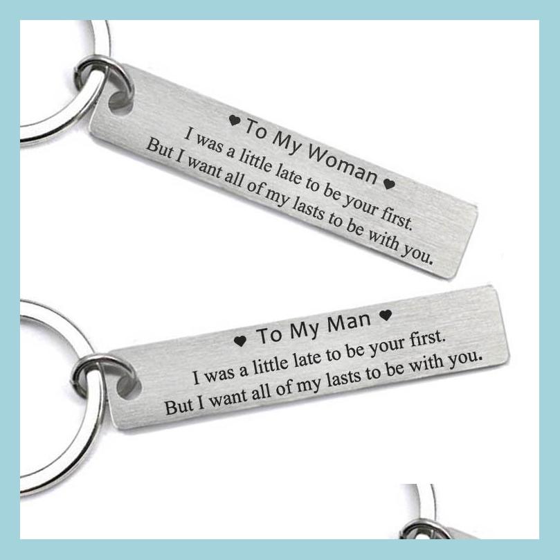 Key Rings Valentines Day I Was A Little Late To Be Your First Stainless Steel Round Metal Letter Key Chain Rings For Men Women Car K Dhsd0
Key Rings Valentines Day I Was A Little Late To Be Your First Stainless Steel Round Metal Letter Key Chain Rings For Men Women Car K Dhsd0