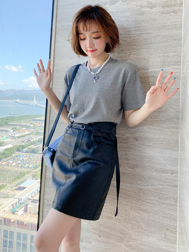 Women' Tracksuits Fashion Drilling Fit Slimming Refreshing Short-Sleeved Temperament Round Neck All-match T-shirt Women' 2022 Autumn, White
Women' Tracksuits Fashion Drilling Fit Slimming Refreshing Short-Sleeved Temperament Round Neck All-match T-shirt Women' 2022 Autumn, White