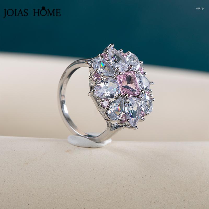 Cluster Rings JoiasHome Trendy Fine Jewelry 925 Silver For Women Flower Shape Luxury Wedding Engagement Geometry Gemstone Ring Size6-10
Cluster Rings JoiasHome Trendy Fine Jewelry 925 Silver For Women Flower Shape Luxury Wedding Engagement Geometry Gemstone Ring Size6-10