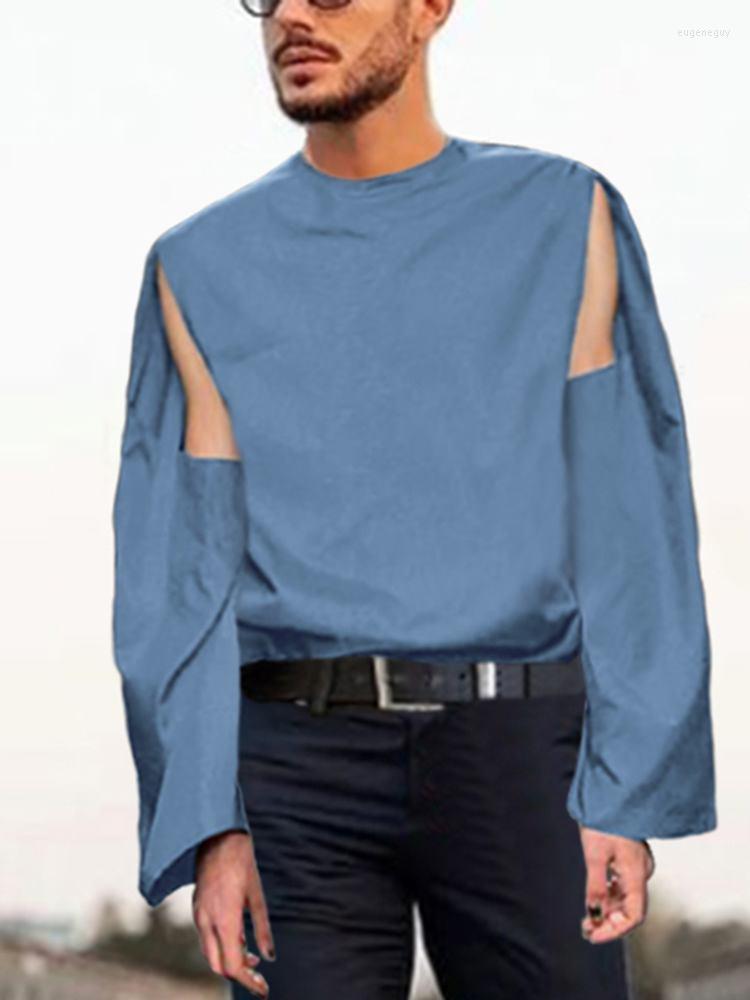 Men' Casual Shirts INCERUN Men Shirt Round Neck 2022 Solid Color Long Sleeve Hollow Out Personality Clothing Streetwear Leisure Camisas, Black
Men' Casual Shirts INCERUN Men Shirt Round Neck 2022 Solid Color Long Sleeve Hollow Out Personality Clothing Streetwear Leisure Camisas, Black