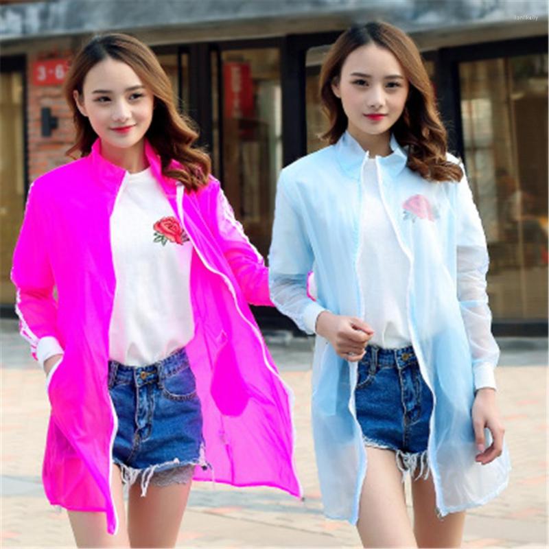 Women's Trench Coats Women's Sport Long Sun Suit With Ultra-thin Stripes And Transparent Uv-resistant Zipper For Office Air Conditioning, Hx05856-1
Women's Trench Coats Women's Sport Long Sun Suit With Ultra-thin Stripes And Transparent Uv-resistant Zipper For Office Air Conditioning, Hx05856-1