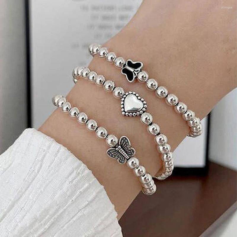 Strand Charm Silver Color Heart Bead Bracelet For Women Teems Egirl Fashion Party Multilayer Adjustable Arm Jewelry
Strand Charm Silver Color Heart Bead Bracelet For Women Teems Egirl Fashion Party Multilayer Adjustable Arm Jewelry