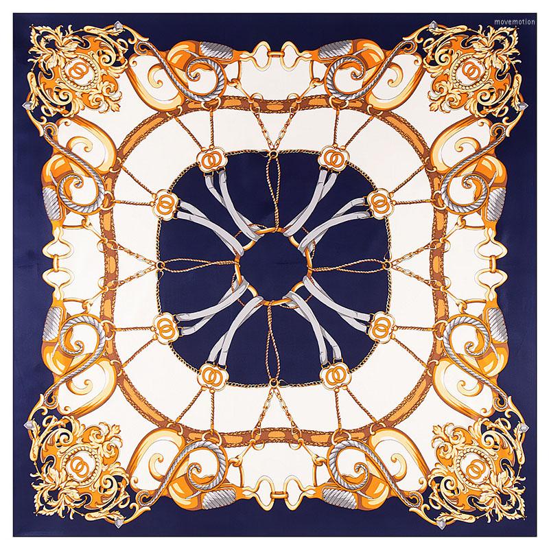 Scarves Twill Weave Silk Square Scarf Royal Court Chain Print Neckerchief Bandana Women Headwear Shawl Designer Large 130 Cm
Scarves Twill Weave Silk Square Scarf Royal Court Chain Print Neckerchief Bandana Women Headwear Shawl Designer Large 130 Cm