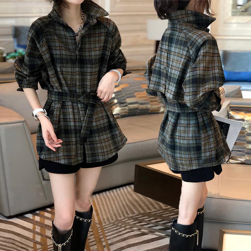 Women' Blouses 2022 Frosted Plaid Thickened Shirt Women Long Sleeve Coat Autumn Winter Outwear Blouse Cardigan Buttoned, Picture shown
Women' Blouses 2022 Frosted Plaid Thickened Shirt Women Long Sleeve Coat Autumn Winter Outwear Blouse Cardigan Buttoned, Picture shown