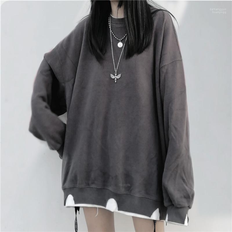 Women's Hoodies Women's & Sweatshirts Zoulv Black Grey Sweatshirt Streetwear Casual Spring Oversized Irregular Hole Fake Two Piece
Women's Hoodies Women's & Sweatshirts Zoulv Black Grey Sweatshirt Streetwear Casual Spring Oversized Irregular Hole Fake Two Piece