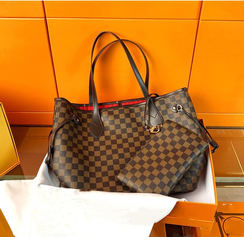 Luxury totes designer bag womens handbags 2pcs bags set Onthego tote bag Hot Crossbody flower ladies Casual PVC Genuine Leather purse shoulder bags