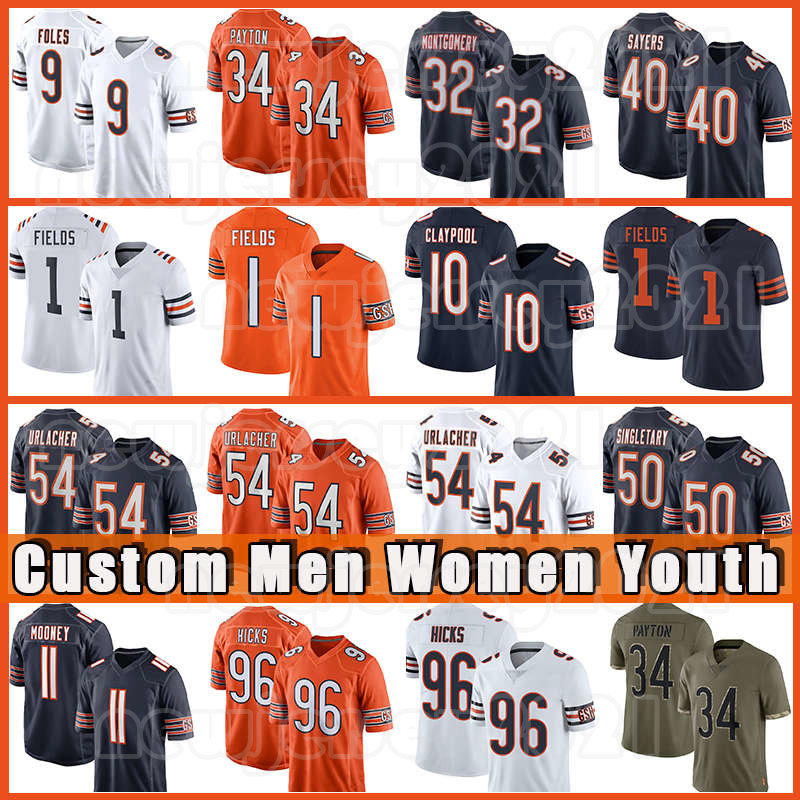 1 Justin Fields 11 Darnell Mooney Football Jersey 34 Walter Payton Cole Kmet Chase Claypool David Montgomery Chicago Bears Eddie Jackson Brian Urlacher Cairo Santos, Custom youth(x d)
1 Justin Fields 11 Darnell Mooney Football Jersey 34 Walter Payton Cole Kmet Chase Claypool David Montgomery Chicago Bears Eddie Jackson Brian Urlacher Cairo Santos, Custom youth(x d)
