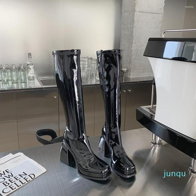 Boots Gladiator Women Knee High Platform Shoes Hoof Heels Heeled Autumn Stretch Party Pumps Ladies Botas 35-39, Black
Boots Gladiator Women Knee High Platform Shoes Hoof Heels Heeled Autumn Stretch Party Pumps Ladies Botas 35-39, Black