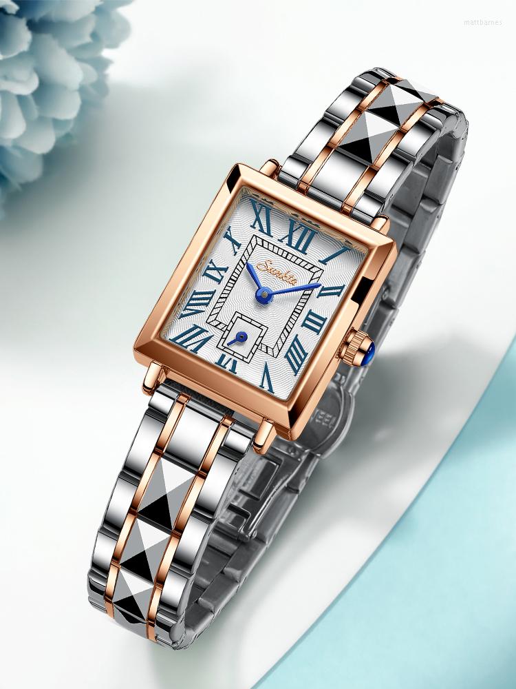 Wristwatches LIGE Sunkta Women Watch Fashion Retro Ladies Wrist Waterproof Roman Numeral Clock Quartz Bracelet Watches Montre Femme, Leather rose gold
Wristwatches LIGE Sunkta Women Watch Fashion Retro Ladies Wrist Waterproof Roman Numeral Clock Quartz Bracelet Watches Montre Femme, Leather rose gold