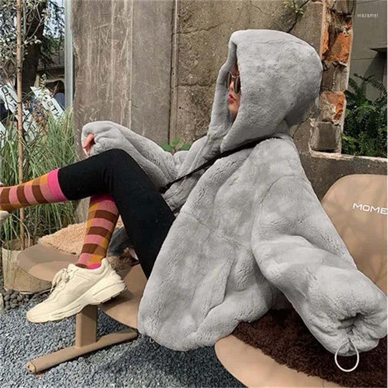 Women' Fur Faux Furs Plush Coat Women Winter Short Jacket Hooded Casual Loose Warm Ladies Outerwear Blended Jackets Parkas, Apricot
Women' Fur Faux Furs Plush Coat Women Winter Short Jacket Hooded Casual Loose Warm Ladies Outerwear Blended Jackets Parkas, Apricot