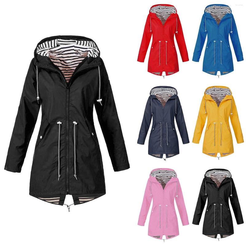 Women' Jackets Women Solid Stripe Rain Jacket Outdoor Plus Waterproof Hooded Raincoat Windproof Varsity Baseball Vintage Loose Streetwear, Black
Women' Jackets Women Solid Stripe Rain Jacket Outdoor Plus Waterproof Hooded Raincoat Windproof Varsity Baseball Vintage Loose Streetwear, Black