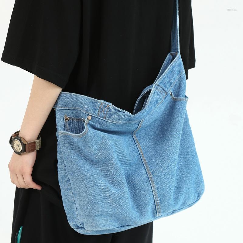 Evening Bags Female Denim Bag Casual Shoppers Shoulder Large Capacity Tote For Women Simple Fashion Crossbody Ladies Handbags, Navy blue
Evening Bags Female Denim Bag Casual Shoppers Shoulder Large Capacity Tote For Women Simple Fashion Crossbody Ladies Handbags, Navy blue