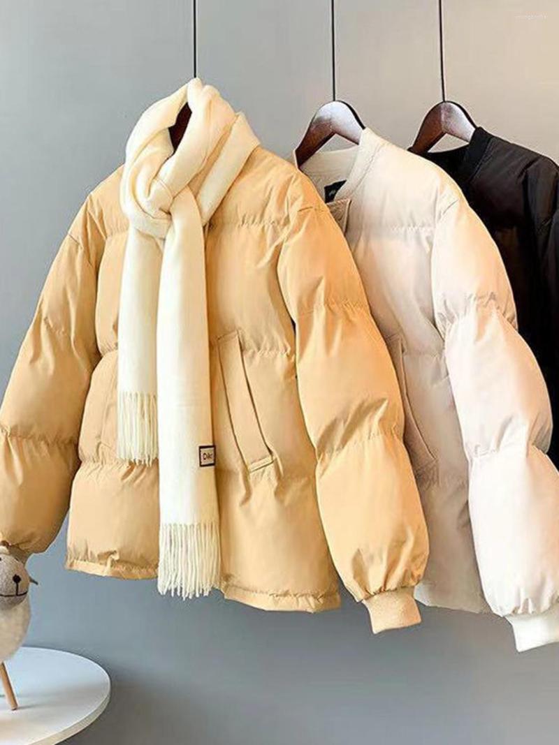 Women's Down Loose Women Jacket Fashion Winter Autumn Casual Solid Color Round Neck Thickened Jackets Daily Outwear Coat, Yellow
Women's Down Loose Women Jacket Fashion Winter Autumn Casual Solid Color Round Neck Thickened Jackets Daily Outwear Coat, Yellow