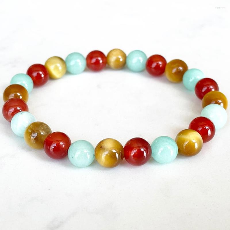Link Bracelets MG1717 Womens Pisces Zodiac Bracelet 8 MM Golden Tiger Eye Amazonite Carnelian Chakra Wrist Mala Natural Gemstone Jewelry
Link Bracelets MG1717 Womens Pisces Zodiac Bracelet 8 MM Golden Tiger Eye Amazonite Carnelian Chakra Wrist Mala Natural Gemstone Jewelry