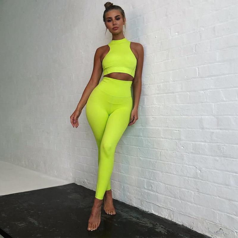 Women' Tracksuits Neon Green/black/pink Joggers Women Set Cropped Tank Top Full Pant 2 Pc For Wholesale Tracksuit Matching Sets
Women' Tracksuits Neon Green/black/pink Joggers Women Set Cropped Tank Top Full Pant 2 Pc For Wholesale Tracksuit Matching Sets